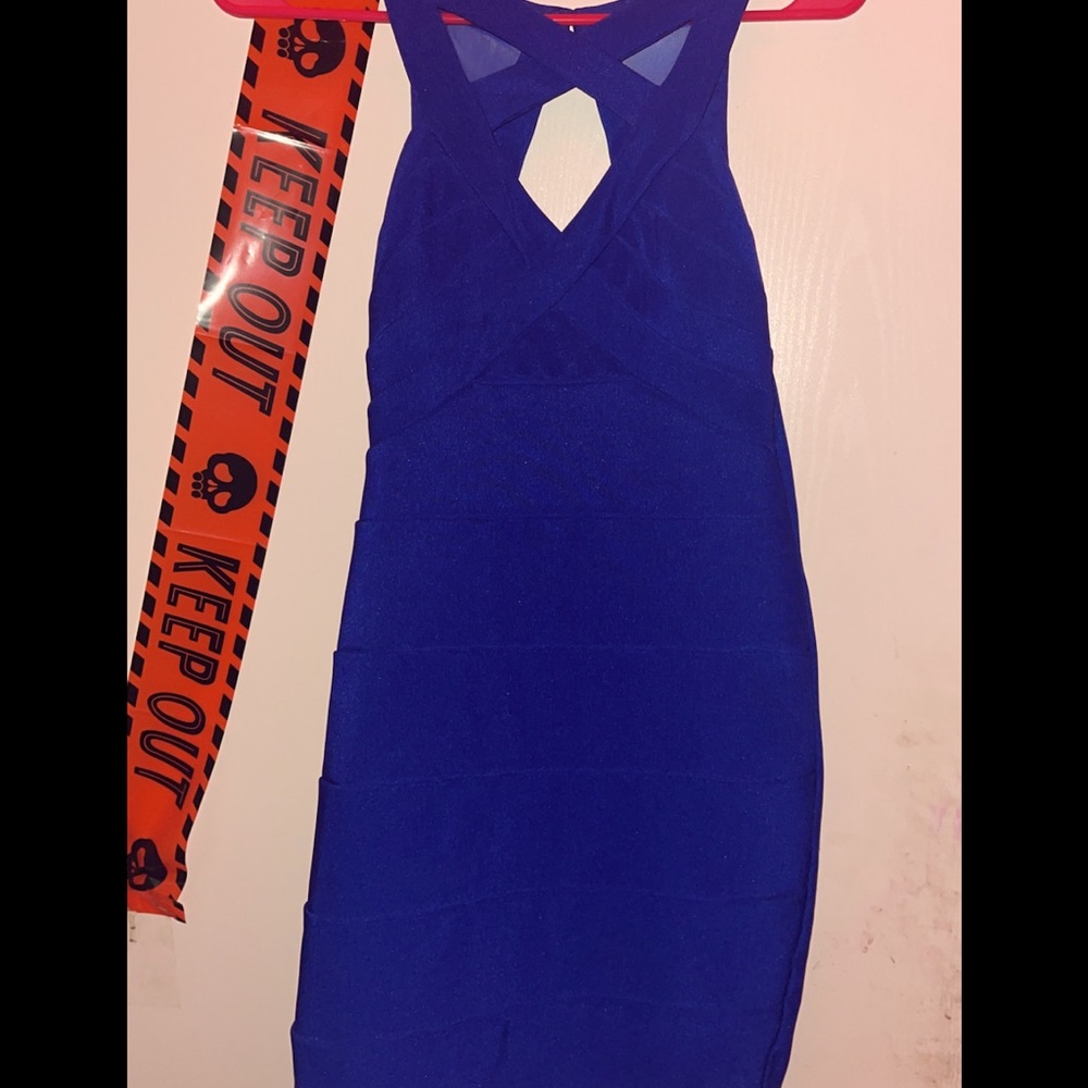 blue formal dress :)